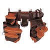 Leather Tool Belt 19 Pocket Multipurpose Pockets Work Organizer Bag