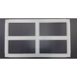Clopay Ideal Holmes Colonial 509 Replacement Window Inserts/Short Panel Clopay Garage Doors White