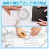 Coollooda Goniometer Transparent 3 Pcs Plastic Angle Meter Ruler Protractor