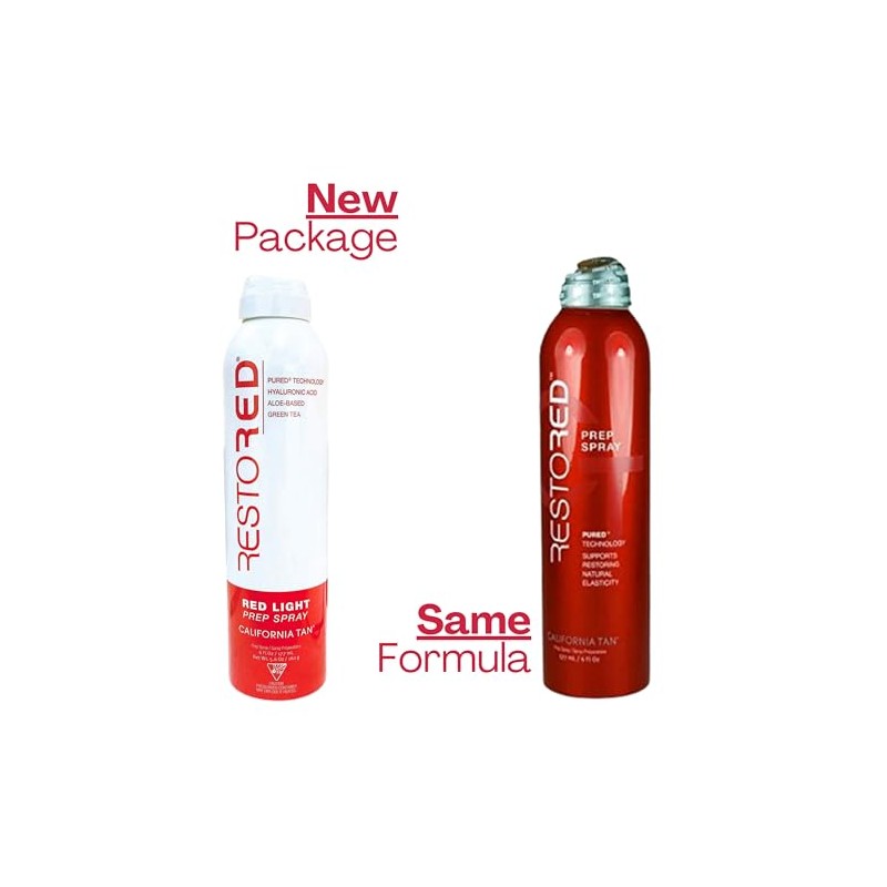 California Tan RestoRed Prep Spray 177 ml, Activador de Colágeno