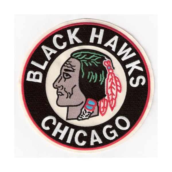 National Emblem Chicago Blackhawks 3rd Jersey Round Logo Patch