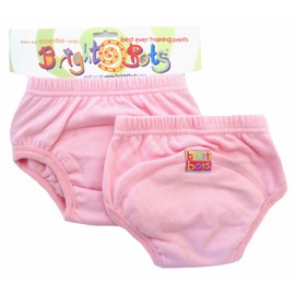 Bright Bots Unterhose für Töpfchentraining, Gr. L / 24-30 Monate, Hellrosa, 2 Stück
