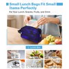 Neverwhy Small Insulated Snack Bag Lunch Box,Collapsible Reusable Small Lunch