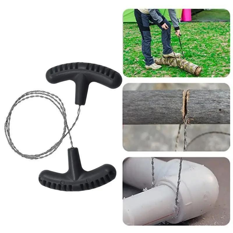 Stainless Steel Rope Saw, Multifunctional Camping Survival Tool, Handheld Rope