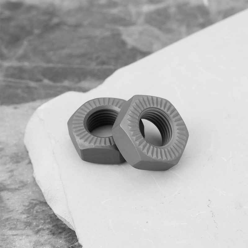 Briny River 8 Pieces 3/8 Inch Bicycle Axle Nuts for