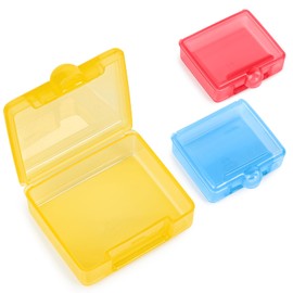 Sukuos Small Pill Box 3 pcs, Cute Travel Pill Organizer Daily Pill Case Container Portable for Pocket Purse for Vitamin Fish Oil Supplements, Easy to Clean
