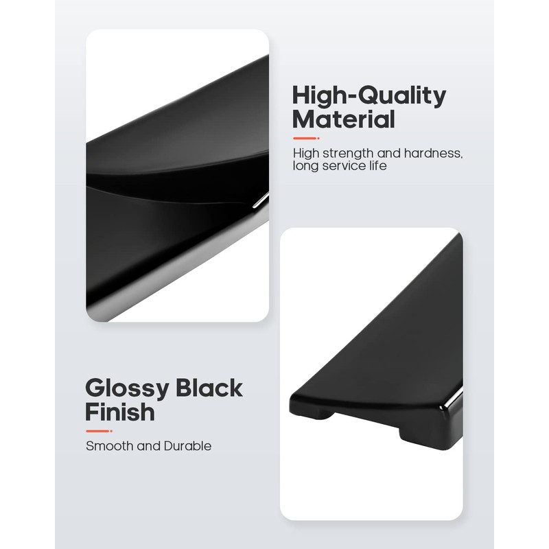 FINDAUTO ABS Rear Window Roof Spoiler Adjustable Fits for Most