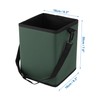 A ABSOPRO Car Trash Can Hanging and Foldable 6.3" Length