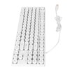 Gaming Keyboard USB Round 87 Keys Colorful Backlit Ergonomic Mechanical