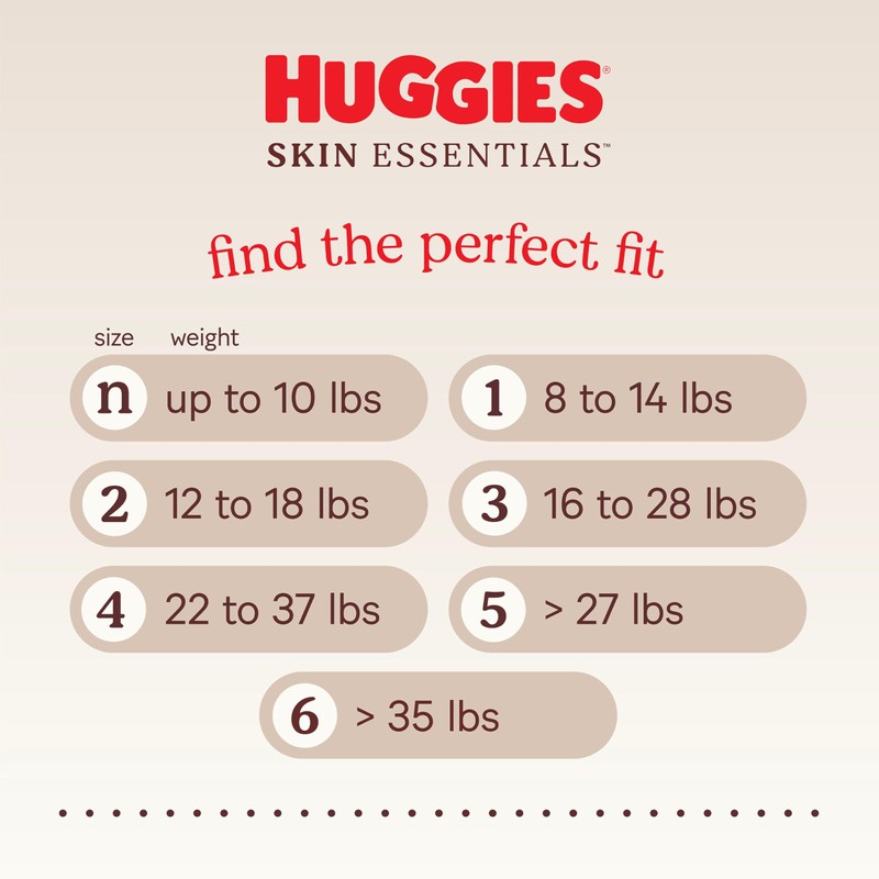 Huggies Size 5 Diapers, Skin Essentials Baby Diapers, Size 5