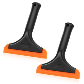 SetSail Shower Squeegee for Glass Doors, Small Squeegee for Shower Glass Door Mini Silicone Squeegee for Window Cleaner Tool Bathroom Squeegee for Car Window Cleaning 2 Pack