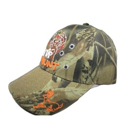 K's Novelties Shut up & Hunt Deer Hunting Camo Camoflage Embroidered Cap Hat 907A