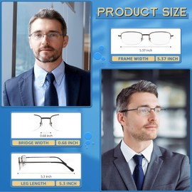 NOVIVON Pack Reading Glasses Men/Women, Eyeglasses, Blue Light Readers for Men/Women, Computer Eye Glasses, Cheaters