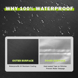 Starcrew Griddle Cover for Royal Gourmet GD401,GD402, GD403 Grill, Flat Top Grill Cover for 66in 4-Burner Grill, Waterproof BBQ Grill Cover for Outdoor Griddle/Gas Griddle/Propane Griddle