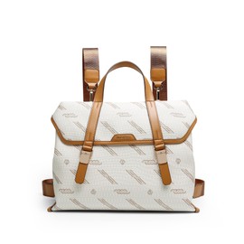 GELANNI Large PU Leather Backpack Purse for Women Fashion Vintage Satchel Bacpack Cute Convertible Shoulder Bags for Travel Work Camping Student 2025 Trendy Crossbody Bags 282B Beige