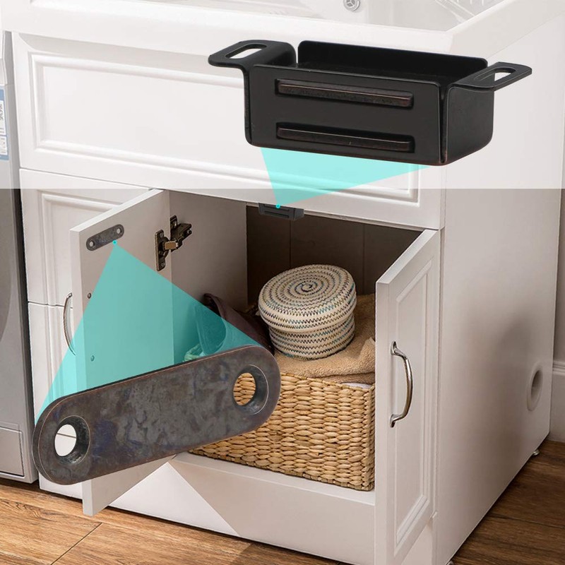Cabinet Door Catch with Strong Magnetic, 1.2mm Thickness Furniture Latch,