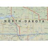 North Dakota State Poster Map - 16.5 x 23.4 Inches