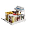 YunNasi 2 Tier Cupboard Organiser Kitchen Extendable White | Base