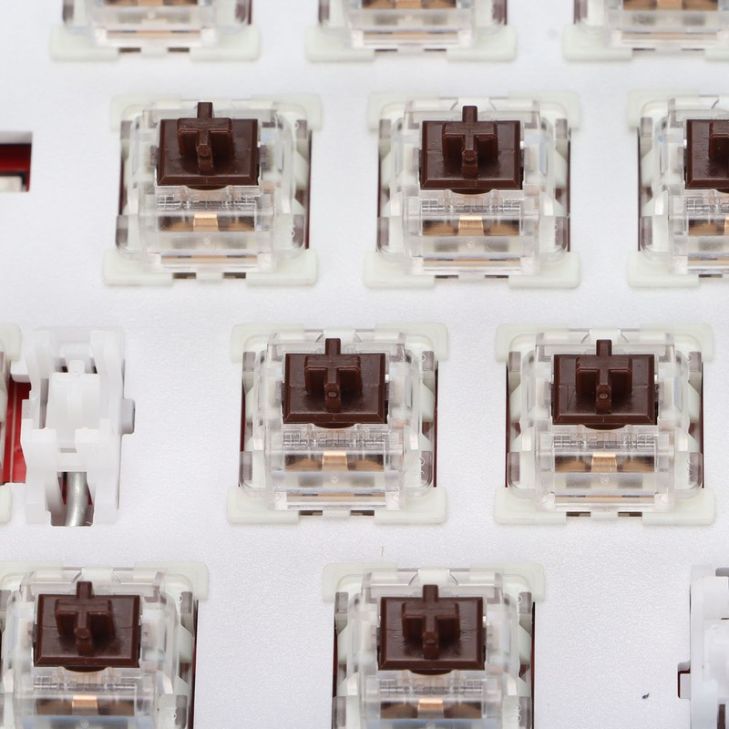 Mechanical Keyboard 64 Key White Light 3 Mode Ergonomic Layout