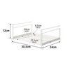 Yamazaki 2443 Under Cabinet Storage Rack, White, Approx. W 12.0