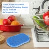 Amaxiu 6 Pack Multipurpose Dish Scrubber Sponges, Non Scratch Sponge