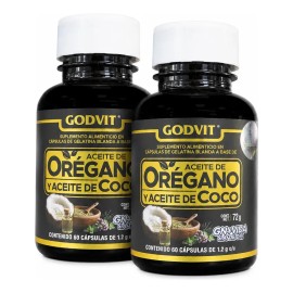 Godvit Aceite De Orégano Y Coco 60 Cápsulas 72g