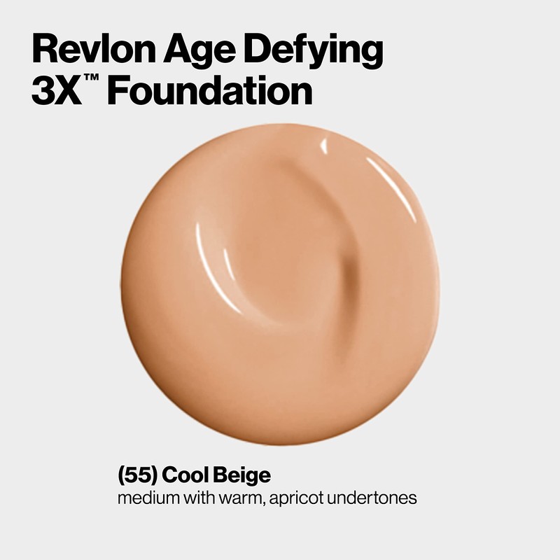 Revlon Age Defying 3X Makeup Foundation, Firming, Lifting and Anti-Aging