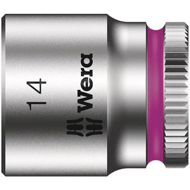 Wera 05003513001 HMA Zyklop Ratchet 1/4in Socket 14mm, Silver