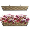 Window Boxes Planters: 2 Pack 30 Inch Railing Planter Box