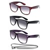 3 Packs Tinted Reading Glasses Sun Reader for Women Men