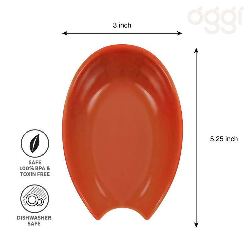 OGGI Spooner Ceramic Spoon Rest- Spoon Rest for Stove Top,