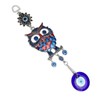 9.3in Blue Evil Eye Owl Pendant Decoration Protection Blessing Lightweight