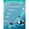 EMSINA Dry Snorkel Set,Panoramic Wide View,Anti-Fog Scuba Diving Mask,Professional Snorkeling