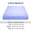 sourcing map Satin Fitted Sheet, Solid Silky 12" Deep Pocket