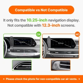 FICS Car Phone Holder for Hyundai Palisade 2020, 2021, 2022 – Custom-Fit Mount for Seamless Display Integration, Interior Accessories for Navigation Use, Stable Driving View