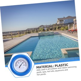 CIYODO 1Pc Floating Pool Thermometer Easy Read Water Temperature Gauge for Swimming Pools and Baths Durable Stainless and Material Accurate Display for Family Enjoyment