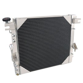 HKAUTOPART Full Aluminium Radiator Compatible with Jeep Wrangler Wrangler JK 3.6L 3.8L V6 Gas 2007-2018