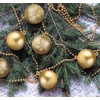 100 Christmas Tree Baubles, Plastic