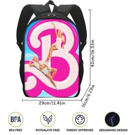 APPCRFM Girl Kids Childrens Premium Backpack School Rucksack Travel Bag Boys Girls with side mesh pocket and front zipped pocket Pink