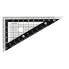 Kutsuwa STAD Triangle Ruler, 3.9 inches (10 cm), KB029, Black