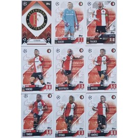 Match Attax 2024 2025 Feyenoord Full Base Card Team Set
