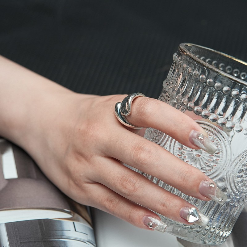 Yooping 925 Silver Ring, One Size Fits Most, Stylish, Cool,