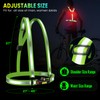OMKHE Running Lights for Runners 500LM, Reflective Vest with LED