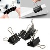 25mm Double Clips Black 100 Pieces Office Supplies Document Organizer