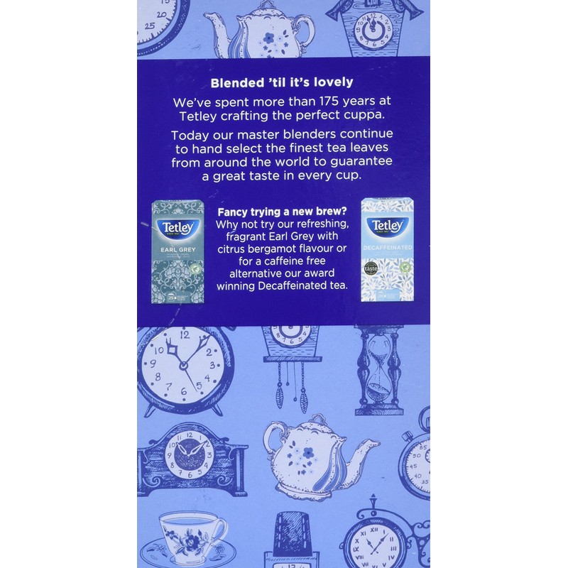Tetley English Breakfast Tea Bags Drawstring in Envelope - Pack
