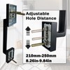 HISAFE Iron Black Front Door Lock Set Security Single Cylinder
