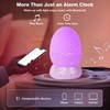Alarm Clock with Sunrise Simulation Wake Up Egg Light, Portable