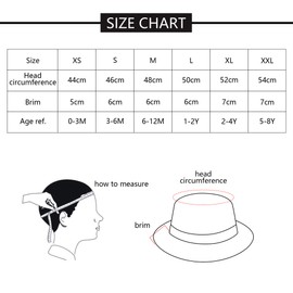 ANIMQUE Baby Kids Fishing Hat Beach Hat Cotton Summer Spring Hat Sun Hat Star Motif, Dark blue star motif