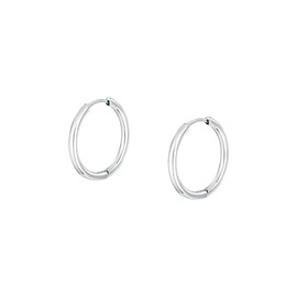 Morellato Women's Steel Hoop Earrings Collection, Birthday Gift for Women SAUP22, Steel