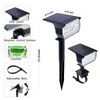 Sublume Solar Color Changing RGB Spot Lights Outdoor, 2 Pack
